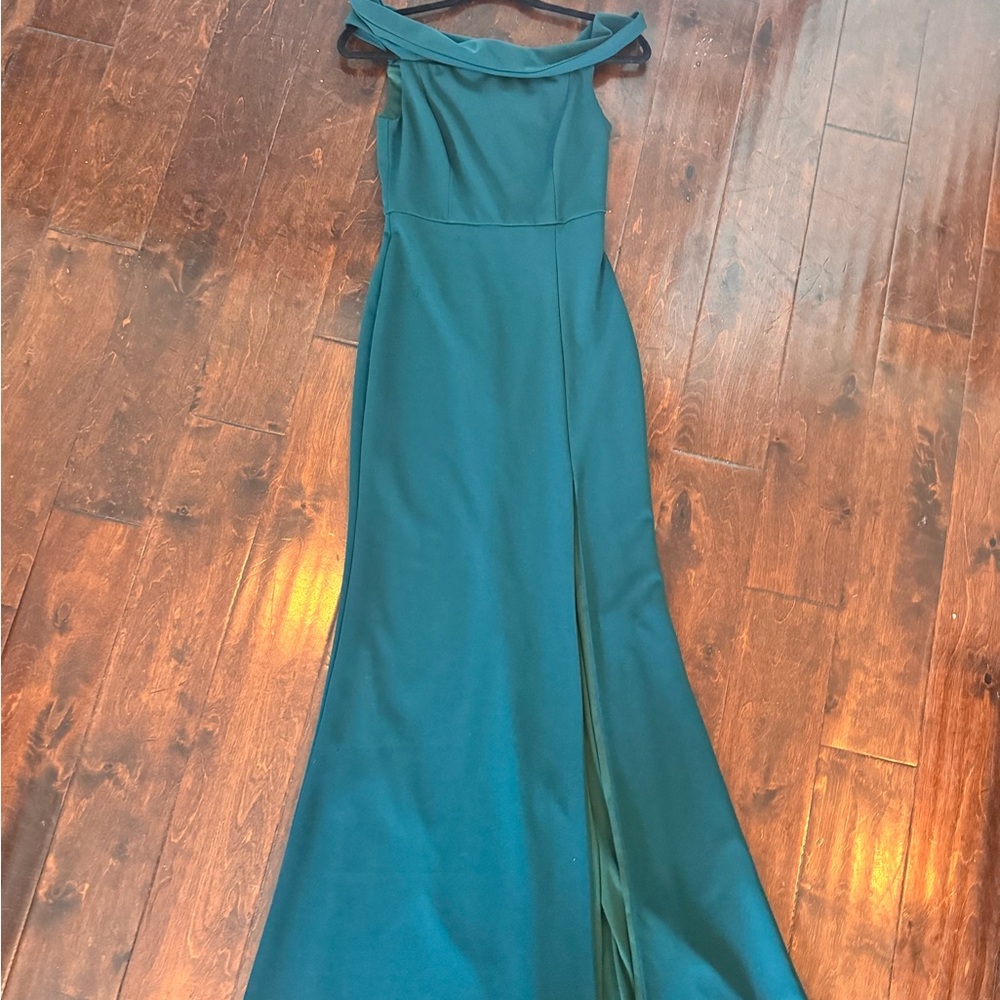 Lulus green off the shoulder dress
